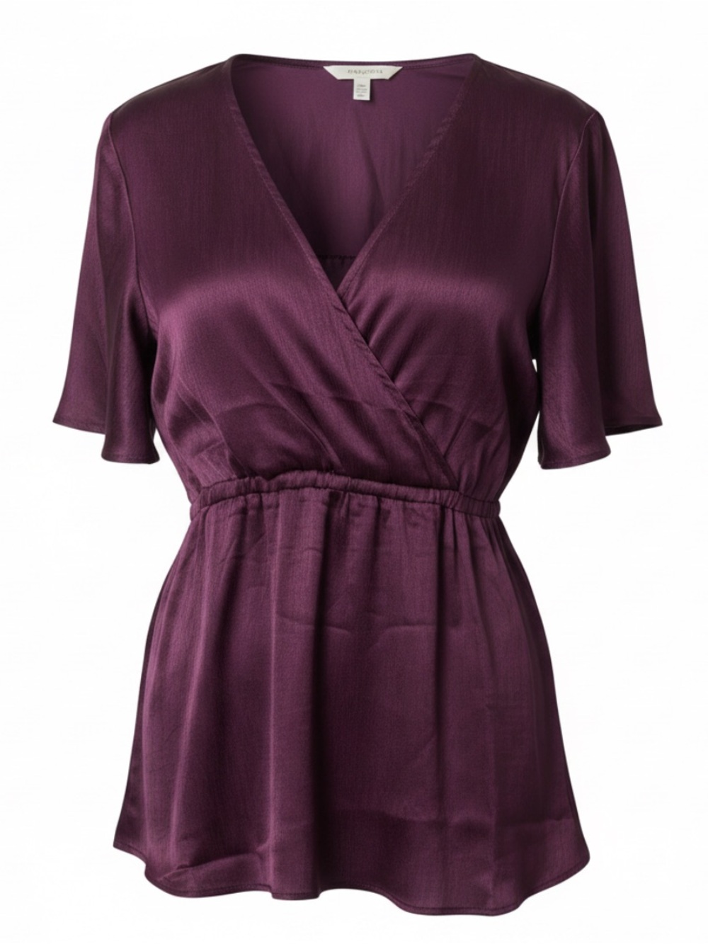 Torrid Deep Plum Wrap Peplum Blouse